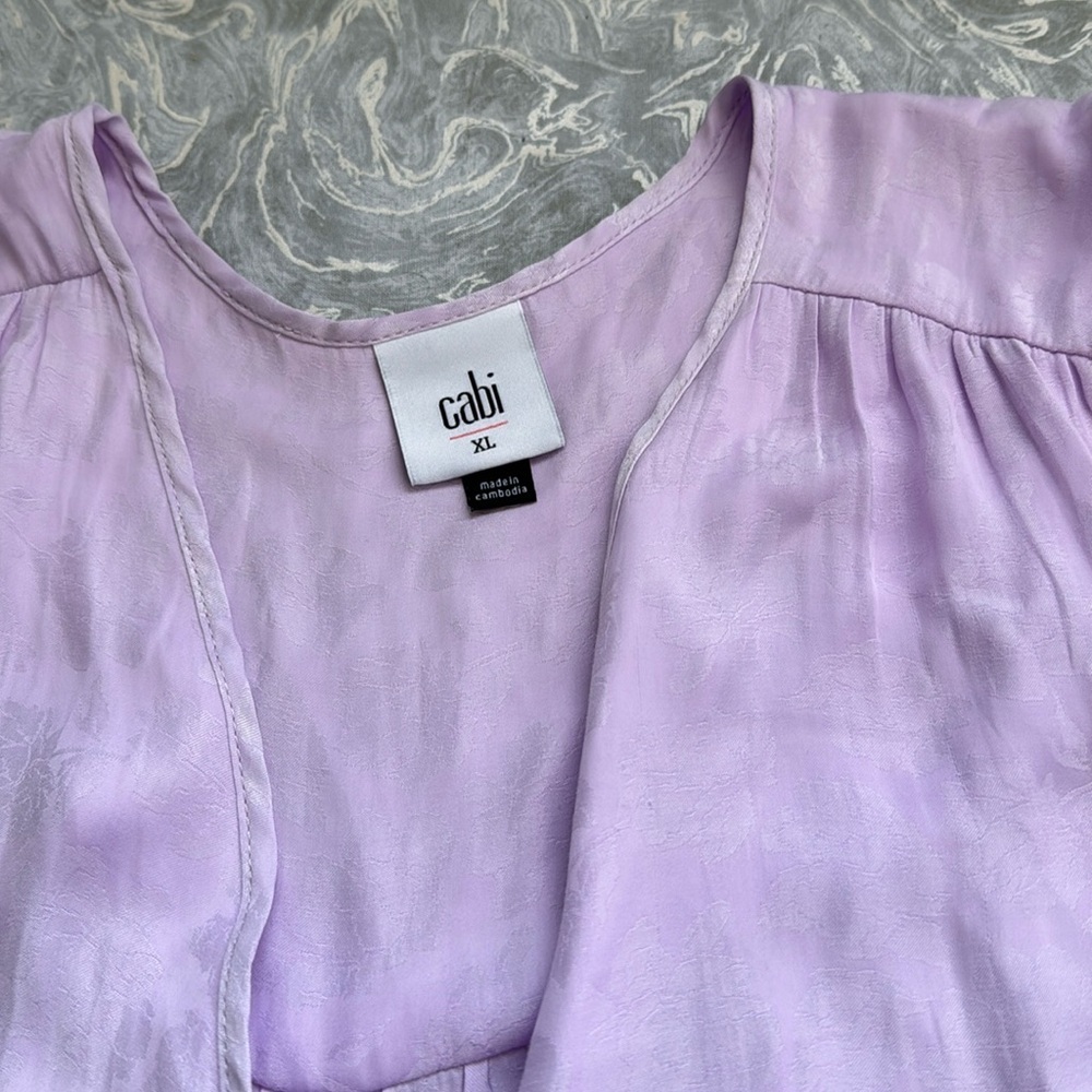 Cabi Lavender Dress Shirt XL - Picture 5 of 8
